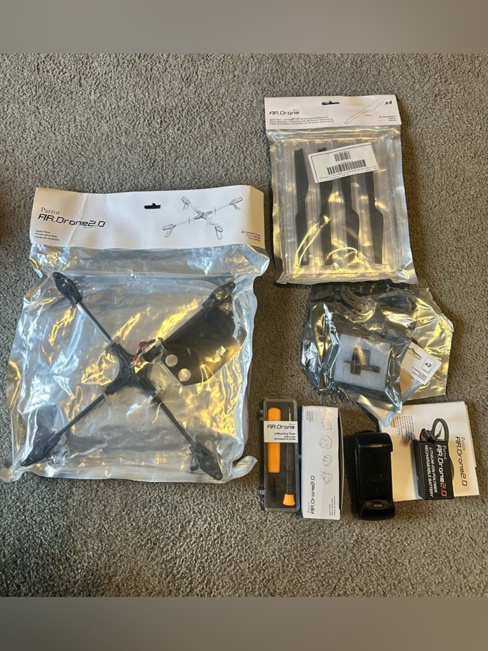 Parrot AR.Drone 2.0 Replacements Parts Genuine NWT